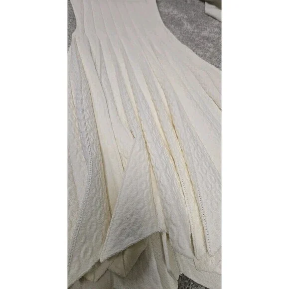 Hale‎ Bob Fit and Flare Midi Sleeveless Dress Stretch Off White Women’s Size XS - Picture 11 of 11